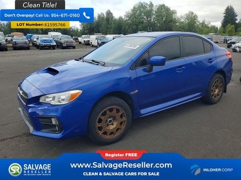 Used 2018 Subaru WRX Premium w/ Performance Package AWD/4WD image 1