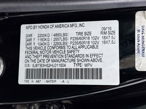 Used 2017 Acura RDX FWD w/ Technology Package image 40