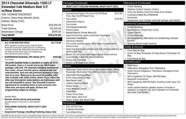 Used 2013 Chevrolet Silverado 1500 LT w/ All-Star Edition AWD/4WD image 4