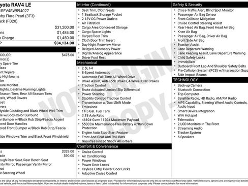 Used 2025 Toyota RAV4 LE AWD/4WD image 13