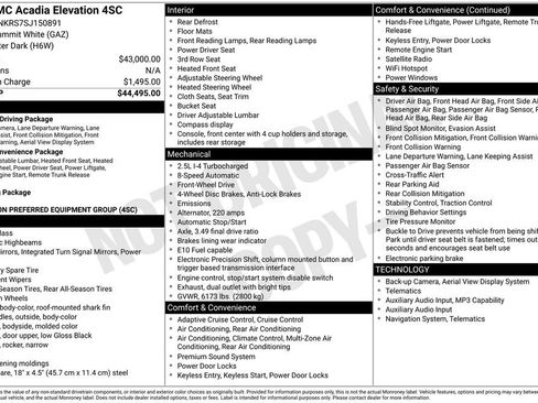 Used 2025 GMC Acadia Elevation FWD image 3
