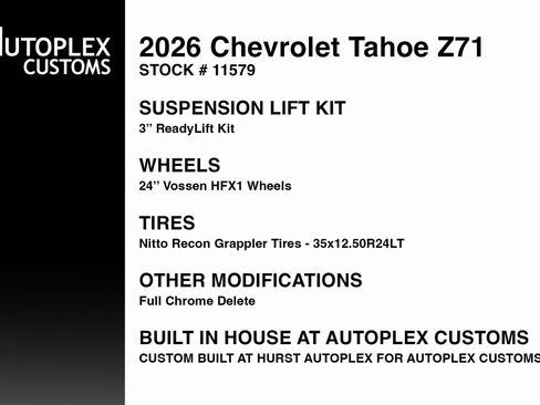 Used 2026 Chevrolet Tahoe Z71 w/ Comfort Package image 2