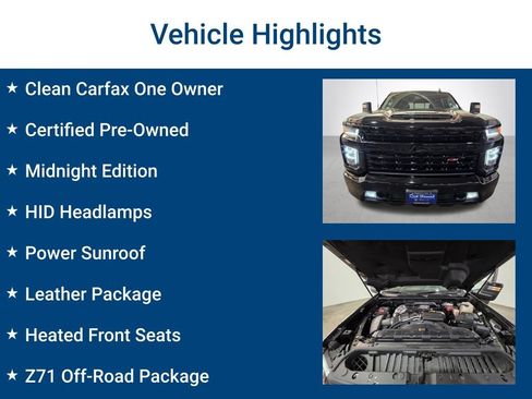 Used 2022 Chevrolet Silverado 2500 LT w/ Midnight Edition AWD/4WD image 3