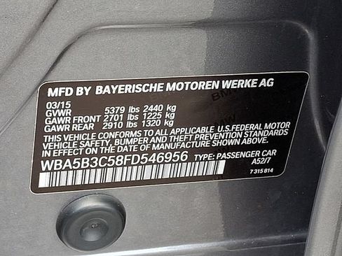 Used 2015 BMW 535i xDrive Sedan AWD/4WD image 27
