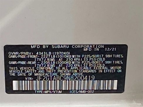 Used 2022 Subaru Crosstrek 2.0i image 18