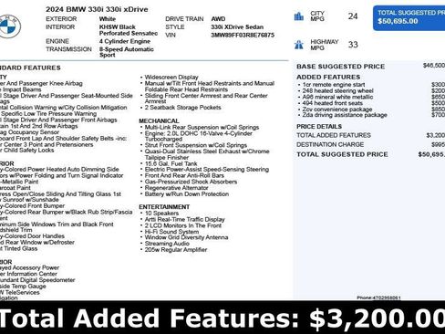 Used 2024 BMW 330i xDrive Sedan image 3