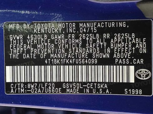 Used 2015 Toyota Camry XSE w/ Advanced Technology Package FWD image 31