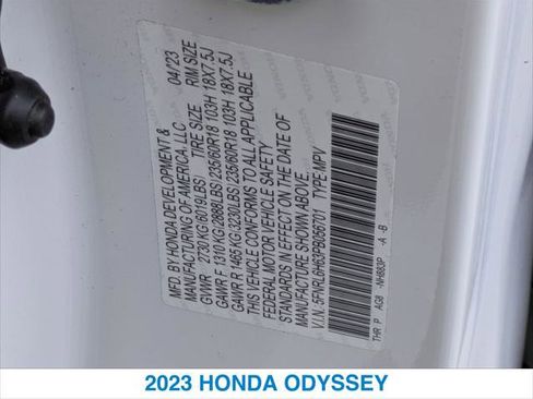 Certified 2023 Honda Odyssey EX-L image 26