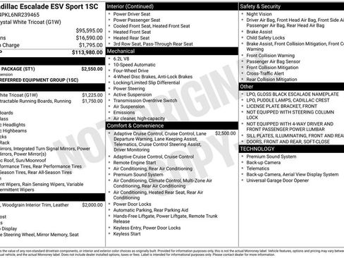 Used 2022 Cadillac Escalade ESV Sport w/ Touring Package image 17