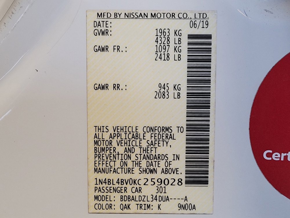 Used 2019 Nissan Altima 2.5 S FWD image 33