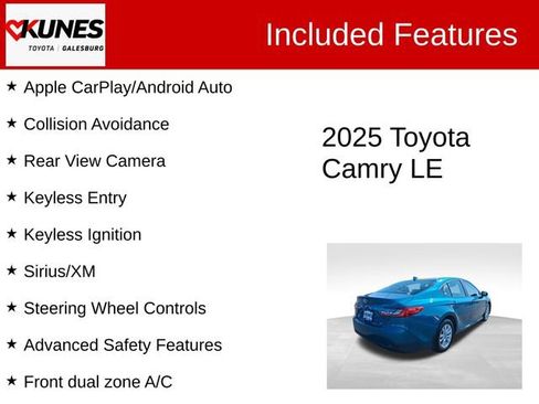 Used 2025 Toyota Camry LE AWD/4WD image 2