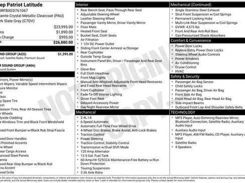 Used 2014 Jeep Patriot Latitude w/ Sun/Sound Group AWD/4WD image 13