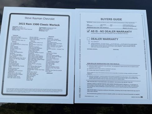 Used 2022 RAM 1500 Warlock w/ Electronics Group AWD/4WD image 26