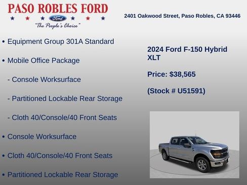 Used 2024 Ford F150 XLT w/ Mobile Office Package AWD/4WD image 6