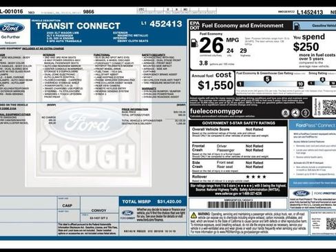 Used 2020 Ford Transit Connect XLT FWD image 32