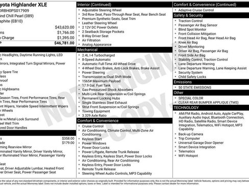 Used 2023 Toyota Highlander XLE image 45