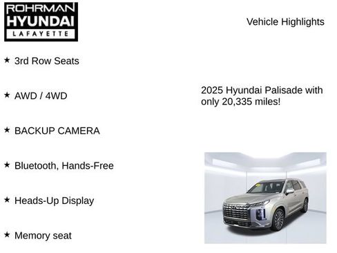 Used 2025 Hyundai Palisade Calligraphy AWD/4WD image 7