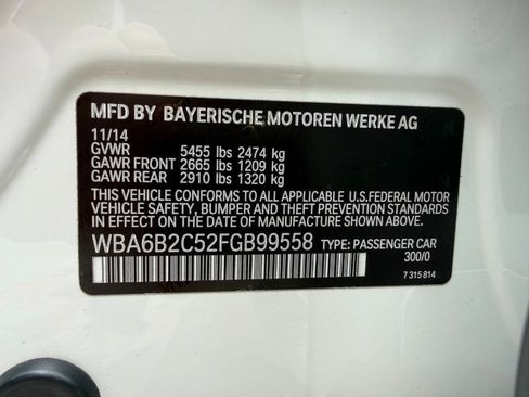 Used 2015 BMW 650i Gran Coupe RWD image 54