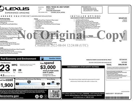 Used 2022 Lexus RC 350 F Sport image 4