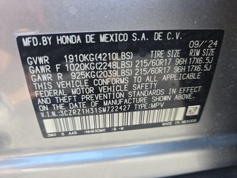 Certified 2025 Honda HR-V LX image 33