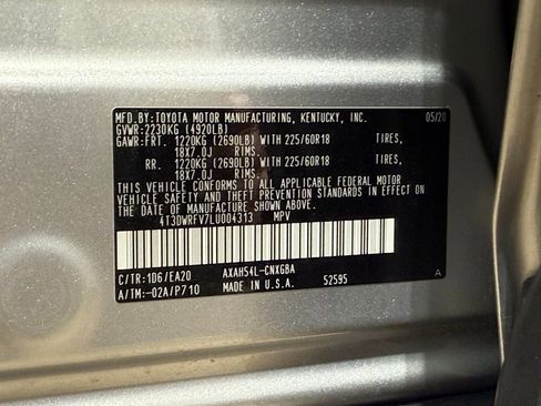 Certified 2020 Toyota RAV4 Limited w/ Limited Grade Weather Package image 32