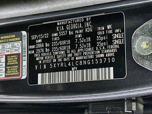 Used 2022 Kia Sorento S FWD image 12