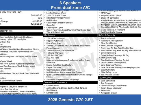 Used 2025 Genesis G70 2.5T image 10