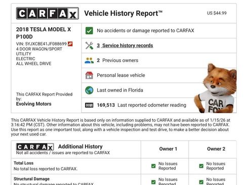 Used 2018 Tesla Model X P100D image 2