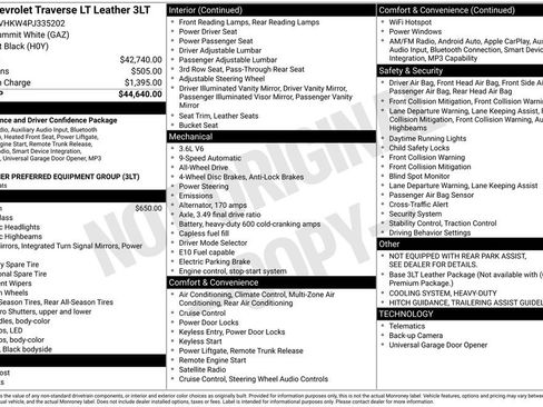 Used 2023 Chevrolet Traverse LT image 31