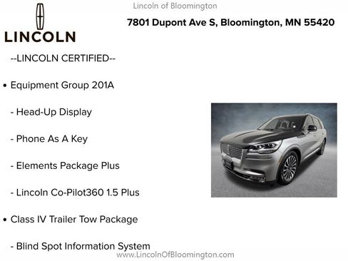 Used 2023 Lincoln Aviator Reserve w/ Equipment Group 201A AWD/4WD image 6