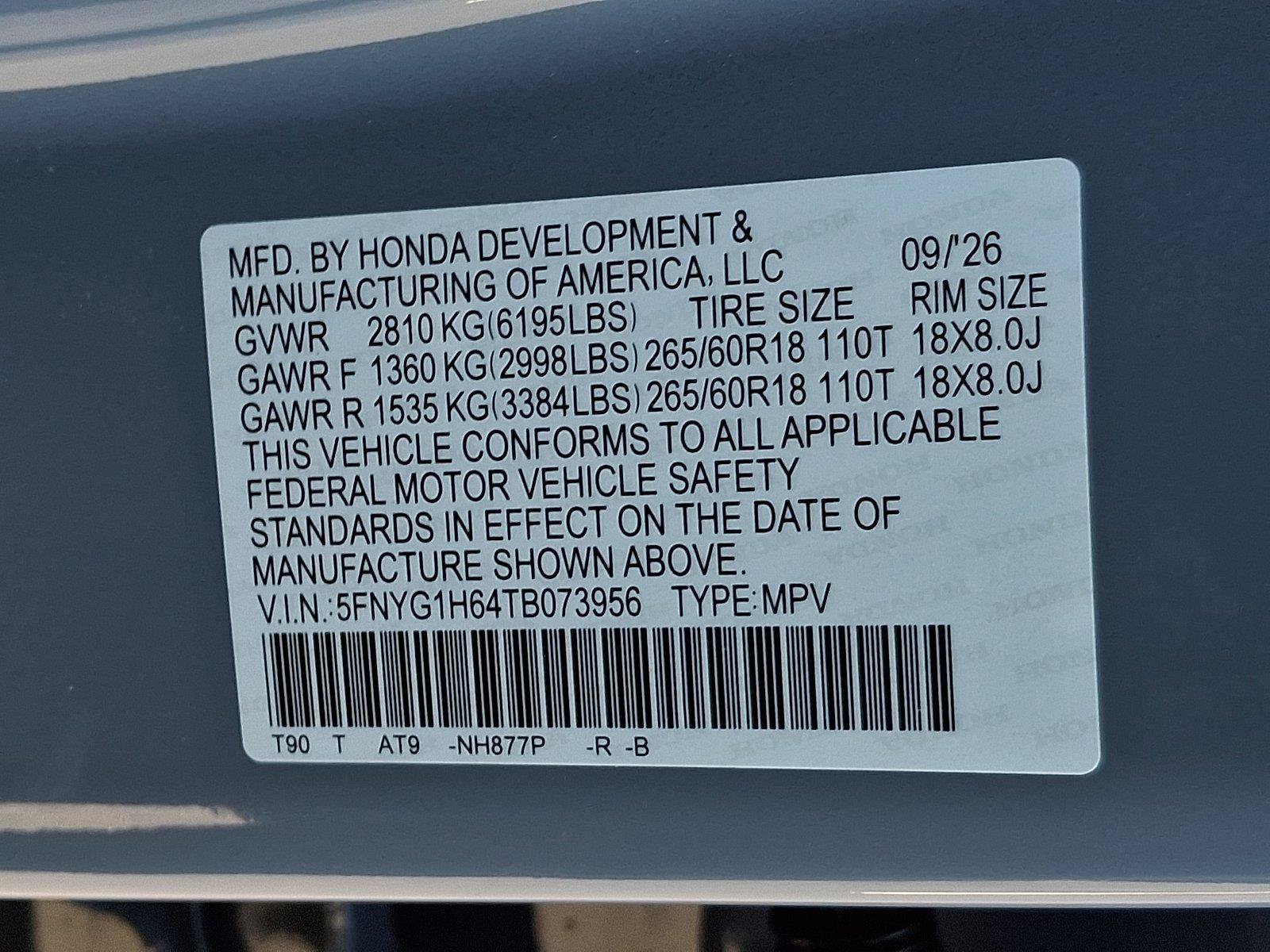 New 2026 Honda Pilot TrailSport image 12