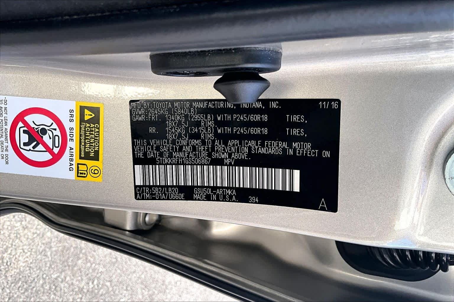 Used 2016 Toyota Highlander XLE FWD image 35