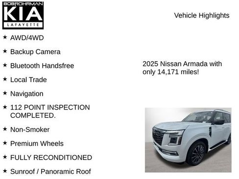 Used 2025 Nissan Armada Platinum Reserve AWD/4WD image 8