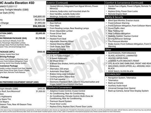 New 2026 GMC Acadia Elevation w/ Black Edition AWD/4WD image 5
