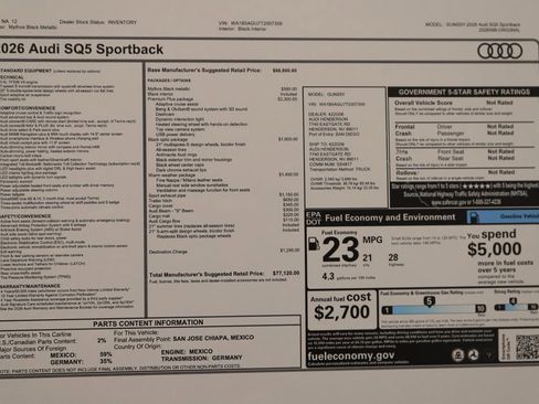 New 2026 Audi SQ5 Premium Plus AWD/4WD image 39