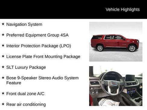 Certified 2022 GMC Yukon XL SLT w/ SLT Luxury Package image 16