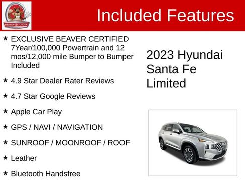 Used 2023 Hyundai Santa Fe Limited w/ Cargo Package AWD/4WD image 4
