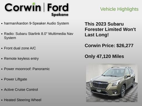 Used 2023 Subaru Forester Limited AWD/4WD image 6