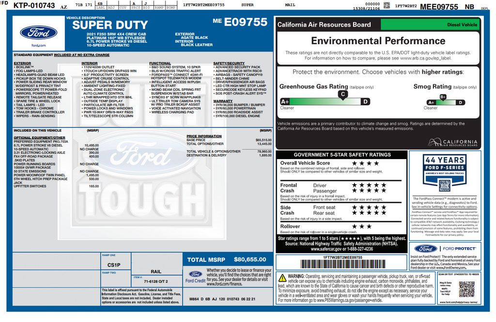 Used 2021 Ford F250 Platinum AWD/4WD image 3