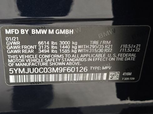 Used 2021 BMW X5 M w/ Competition Package AWD/4WD image 34