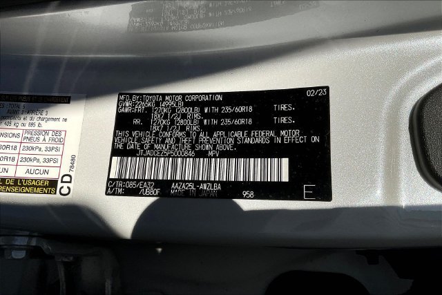 Used 2023 Lexus NX 250 AWD w/ Cold Area Package image 4