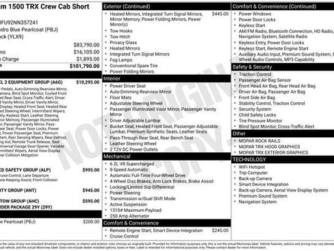 Used 2022 RAM 1500 TRX w/ TRX Level 2 Equipment Group AWD/4WD image 3