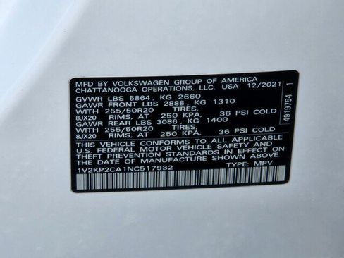 Used 2022 Volkswagen Atlas SE AWD/4WD image 29
