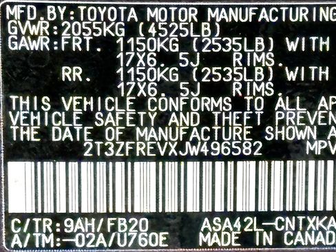 Used 2018 Toyota RAV4 LE w/ All Weather Liner Package FWD image 50