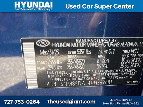 Used 2023 Hyundai Santa Fe Calligraphy w/ Cargo Package image 14