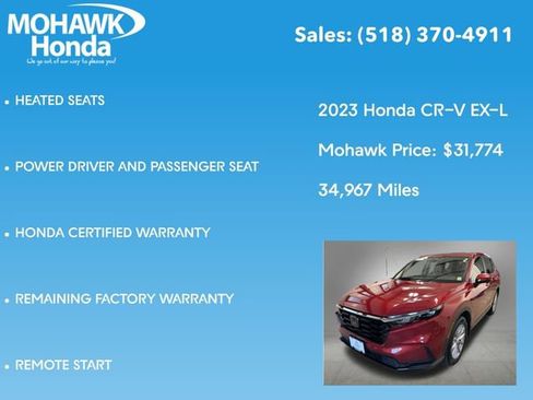 Used 2023 Honda CR-V EX-L image 16