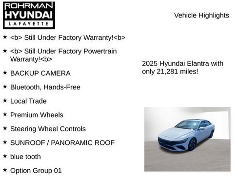 Certified 2025 Hyundai Elantra SEL FWD image 7