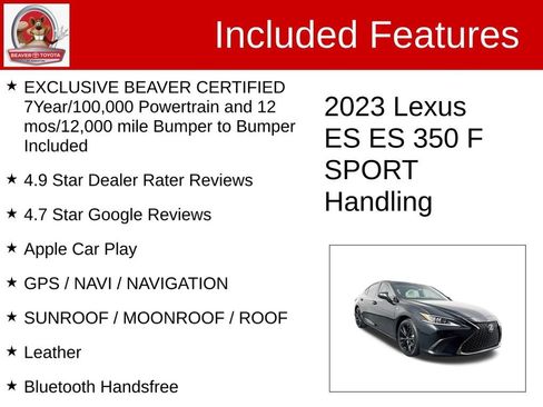Used 2023 Lexus ES 350 F Sport image 4