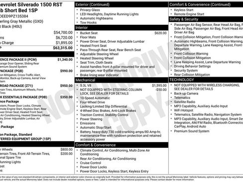 Used 2023 Chevrolet Silverado 1500 RST w/ Convenience Package II AWD/4WD image 9