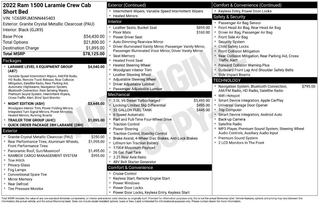 Used 2022 RAM 1500 Laramie AWD/4WD image 6
